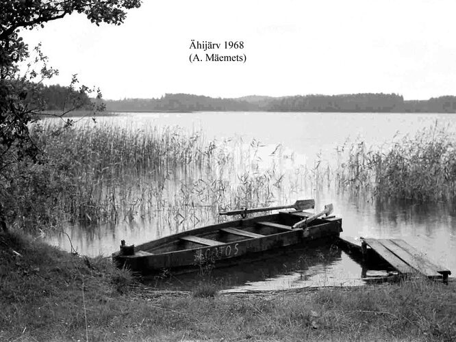 Maakond: Valgamaa Veekogu nimi: Ähijärv Pildistamise aeg: 1968 Pildistaja: A. Mäemets Pildistamise koht: teadmata Asimuut: