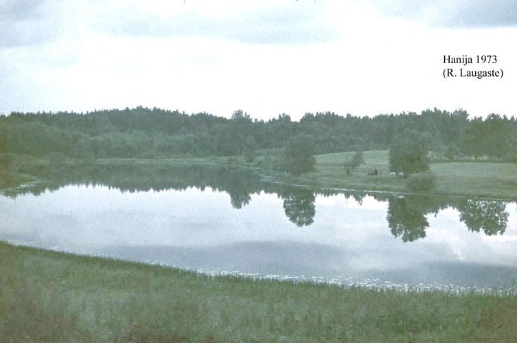 Maakond: Võrumaa Veekogu nimi: Hanija järv Pildistamise aeg: 1973 Pildistaja: R. Laugaste Pildistamise koht: S kaldalt Asimuut: N