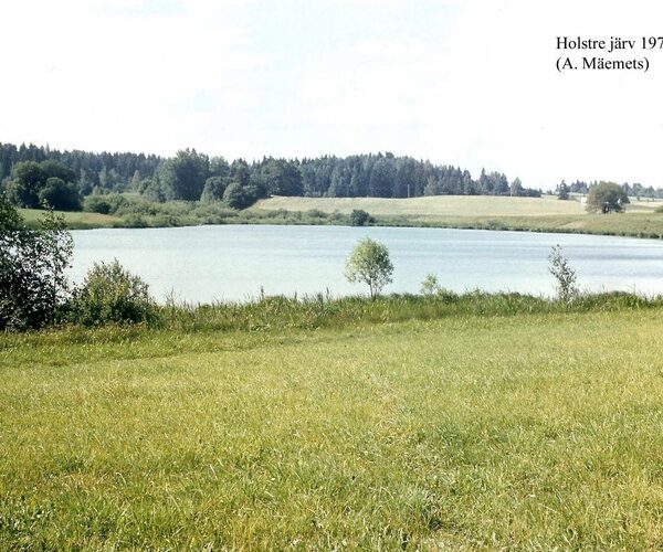 Maakond: Viljandimaa Veekogu nimi: Holstre järv Pildistamise aeg: juuli 1979 Pildistaja: A. Mäemets Pildistamise koht: teadmata Asimuut: