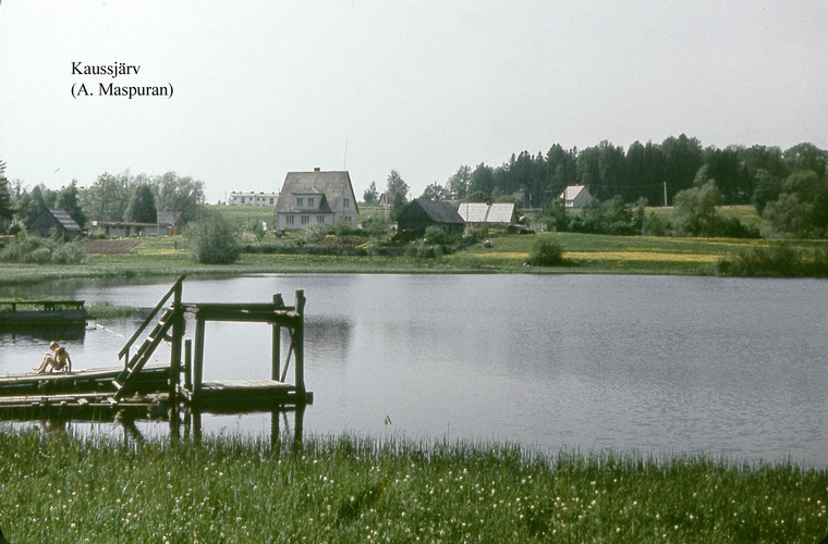 Maakond: Võrumaa Veekogu nimi: Kaussjärv Pildistamise aeg: teadmata Pildistaja: A. Maspuran Pildistamise koht: SSW kaldalt Asimuut: N