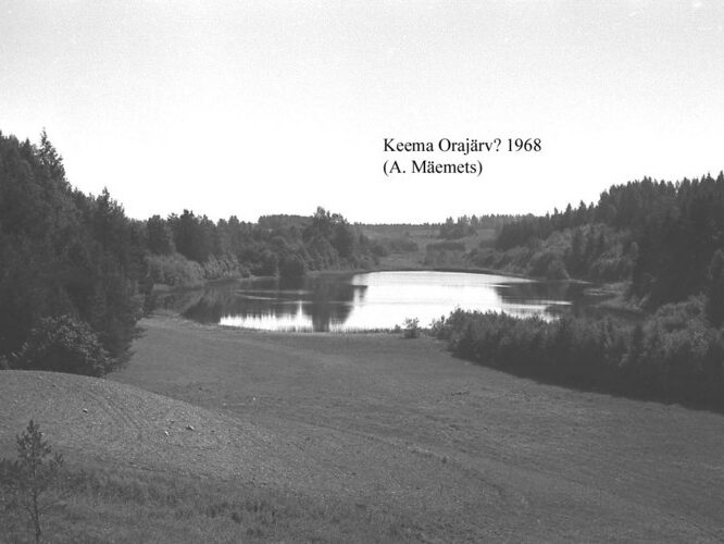 Maakond: Võrumaa Veekogu nimi: Keema Suurjärv Pildistamise aeg: 1968 Pildistaja: A. Mäemets Pildistamise koht: teadmata Asimuut: