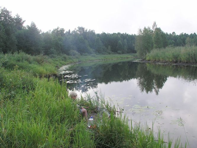 Maakond: Viljandimaa Veekogu nimi: Õhne jõgi Pildistamise aeg: 30. juuli 2006 Pildistaja: H. Timm Pildistamise koht: alamjooks Asimuut: