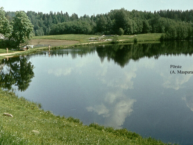 Maakond: Võrumaa Veekogu nimi: Põrste järv Pildistamise aeg: teadmata Pildistaja: A. Maspuran Pildistamise koht: teadmata Asimuut: