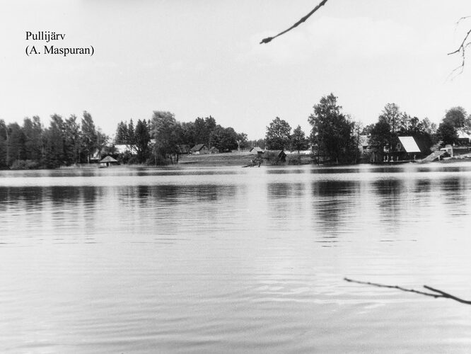 Maakond: Võrumaa Veekogu nimi: Pullijärv Pildistamise aeg: teadmata Pildistaja: A. Maspuran Pildistamise koht: teadmata Asimuut: