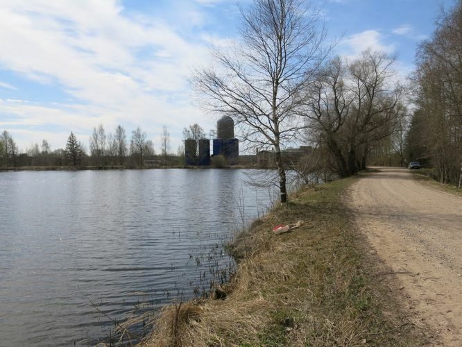 Maakond: Valgamaa Veekogu nimi: Vahtsõkivi oja Pildistamise aeg: 7. mai 2013 Pildistaja: H. Timm Pildistamise koht: Vastsekivi paisjärv Asimuut: