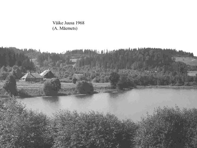 Maakond: Valgamaa Veekogu nimi: Väike Juusa järv Pildistamise aeg: 1968 Pildistaja: A. Mäemets Pildistamise koht: teadmata Asimuut: