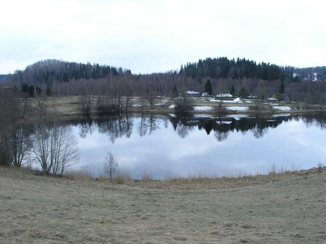 Maakond: Valgamaa Veekogu nimi: Väike Juusa järv Pildistamise aeg: 24. aprill 2005 Pildistaja: H. Timm Pildistamise koht: teadmata Asimuut: