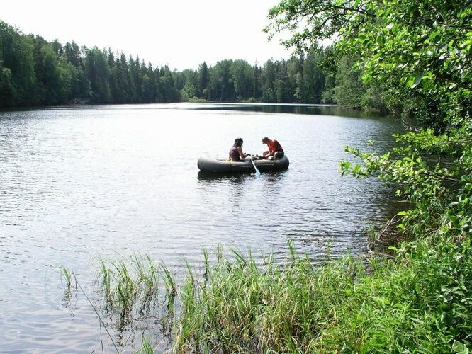 Maakond: Võrumaa Veekogu nimi: Väike Palkna järv Pildistamise aeg: 13. juuli 2006 Pildistaja: H. Timm Pildistamise koht: teadmata Asimuut: