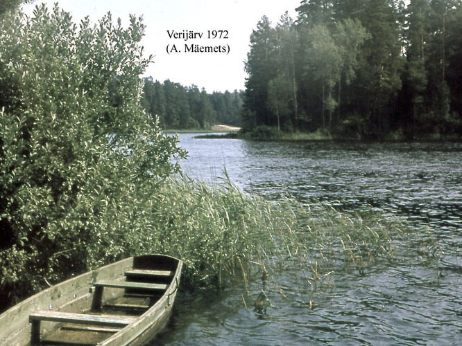 Maakond: Võrumaa Veekogu nimi: Verijärv Pildistamise aeg: 1972 Pildistaja: A. Mäemets Pildistamise koht: v Asimuut: E