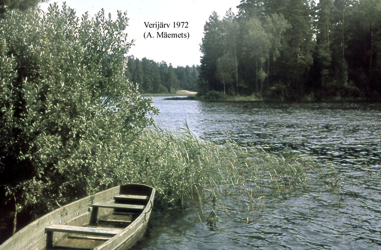 Maakond: Võrumaa Veekogu nimi: Verijärv Pildistamise aeg: 1972 Pildistaja: A. Mäemets Pildistamise koht: v Asimuut: E