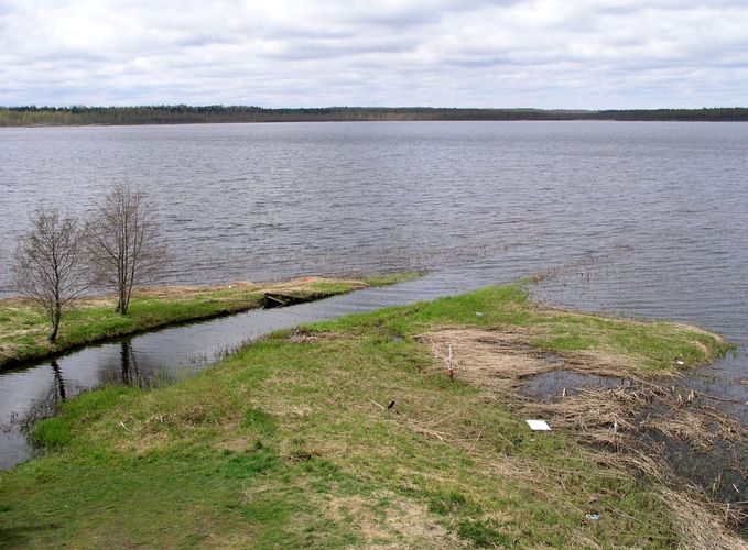 Maakond: Viljandimaa Veekogu nimi: Vidva oja Pildistamise aeg: 9. mai 2007 Pildistaja: H. Timm Pildistamise koht: suue Õisu järve SE kaldalt tornist Asimuut: