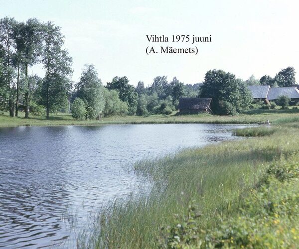 Maakond: Võrumaa Veekogu nimi: Vihtla järv Pildistamise aeg: juuni 1975 Pildistaja: A. Mäemets Pildistamise koht: SW kaldalt Asimuut: SE