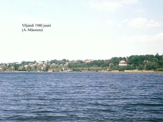 Maakond: Viljandimaa Veekogu nimi: Viljandi järv Pildistamise aeg: juuni 1980 Pildistaja: A. Mäemets Pildistamise koht: teadmata Asimuut: