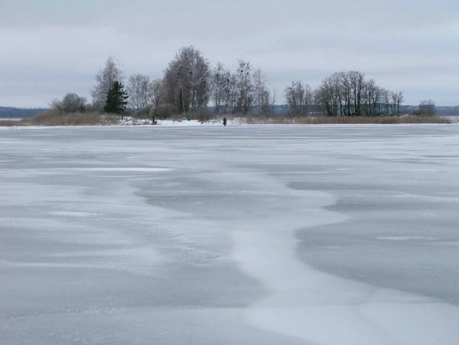 Maakond: Viljandimaa Veekogu nimi: Võrtsjärv Pildistamise aeg: 1. jaanuar 2005 Pildistaja: H. Timm Pildistamise koht: Tondisaar Asimuut: